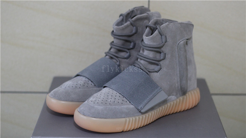 2016 Adidas yeezy boost 750 grey gum glow in the dark